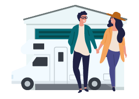 Illustration for a 10 by 20 storage unit