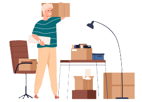 Illustration for a 5 by 10 storage unit